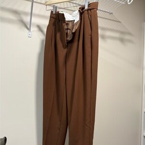 Wilfred Brown Straight Leg Pants Relaxed Fit